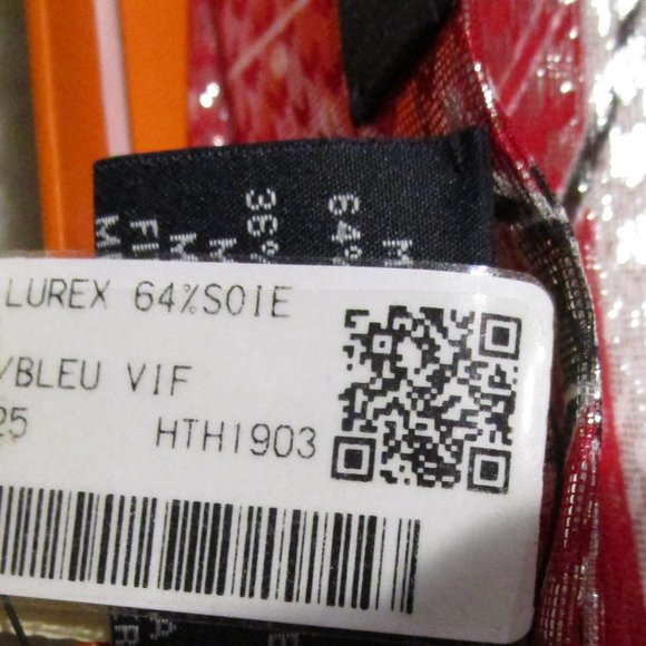 100% AUTHENTIC HERMES TWILLON DISCO LUREX (TWILLY LONG) SCARF BRAND NEW W/BOX - Picture 9 of 16